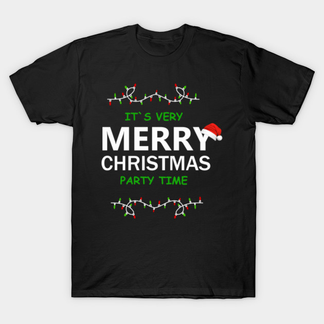 Very Merry Christmas Party Time Disney Christmas TShirt TeePublic
